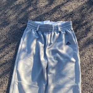 Adidas baseball pants size small gray